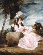 Portrait of Miss Anna Ward with Her Dog